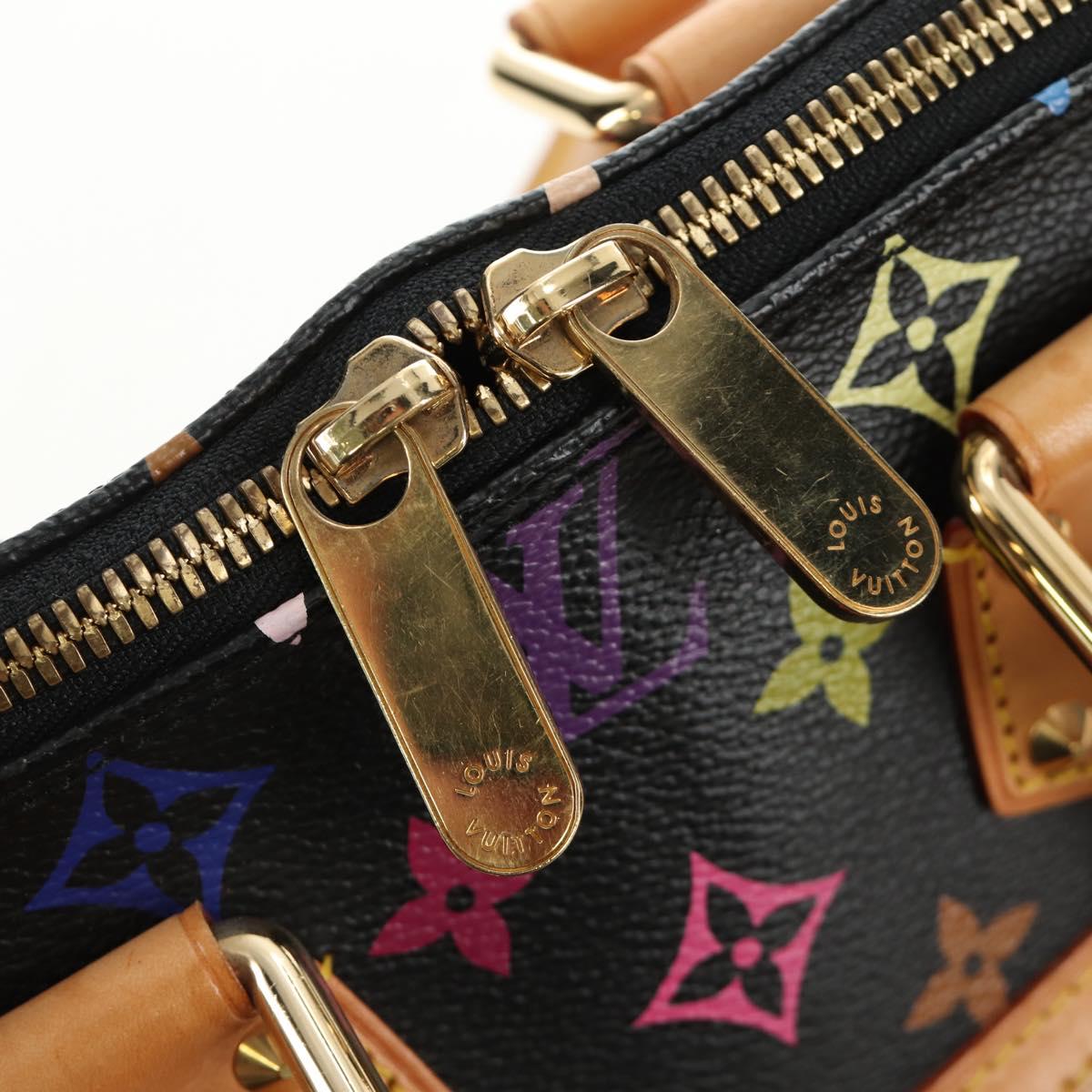 Louis Vuitton Monogram Multicolor Alma Handbag Black Authentic BA13683SAV - photo 9