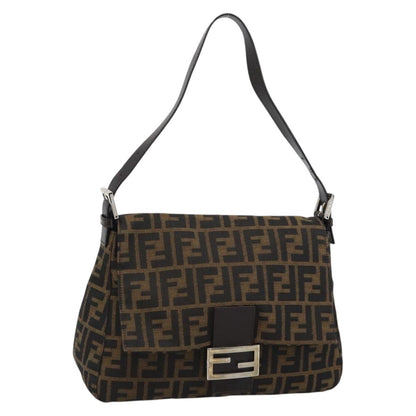 FENDI Zucca Canvas Baguette Bag Nero Marrone Originale | Mamma Baguette