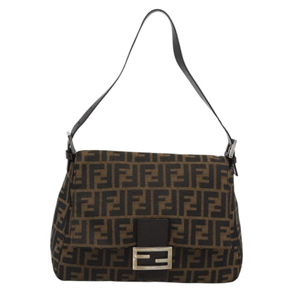 FENDI Zucca Canvas Baguette Bag Nero Marrone Originale | Mamma Baguette