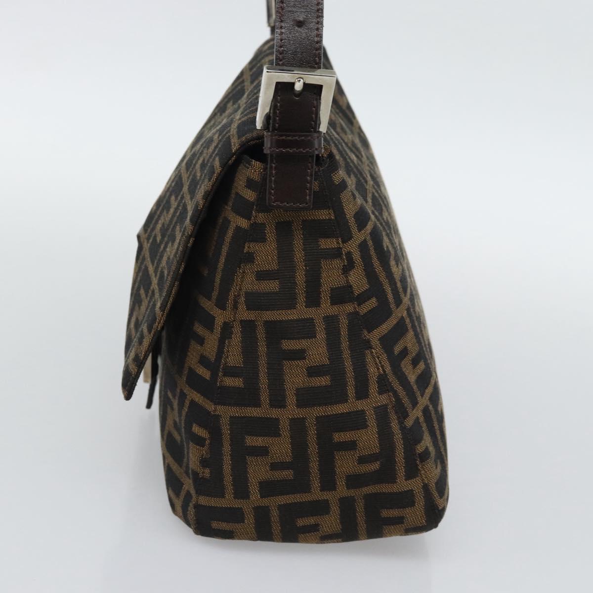 FENDI Zucca Canvas Baguette Bag Nero Marrone Originale | Mamma Baguette