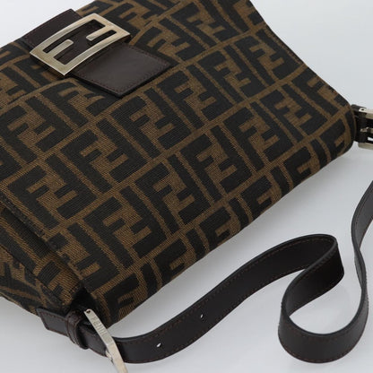 FENDI Zucca Canvas Baguette Bag Nero Marrone Originale | Mamma Baguette