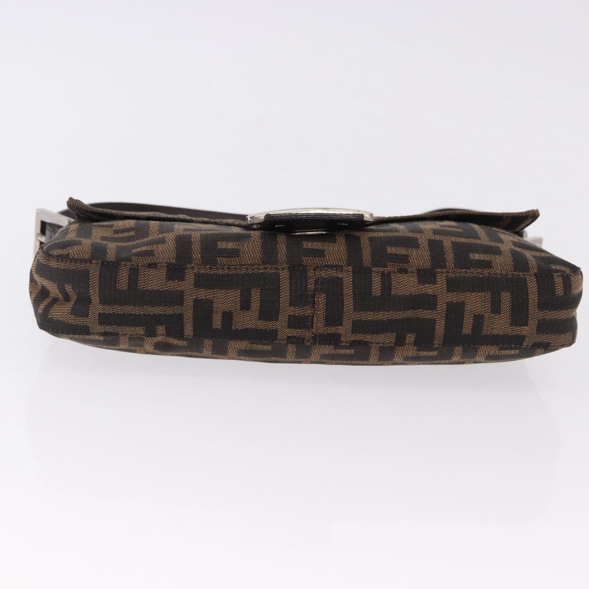 FENDI Zucca Canvas Baguette Bag Marrone Argento Originale | Mamma Baguette