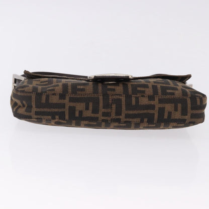 FENDI Zucca Canvas Baguette Bag Marrone Argento Originale | Mamma Baguette