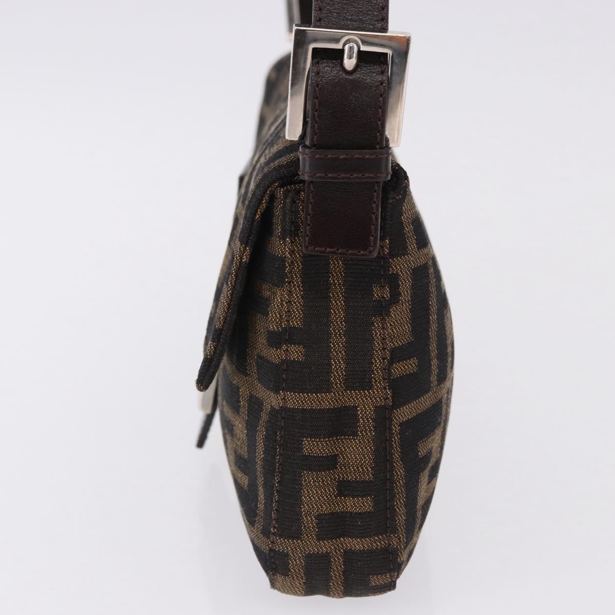 FENDI Zucca Canvas Baguette Bag Marrone Argento Originale | Mamma Baguette