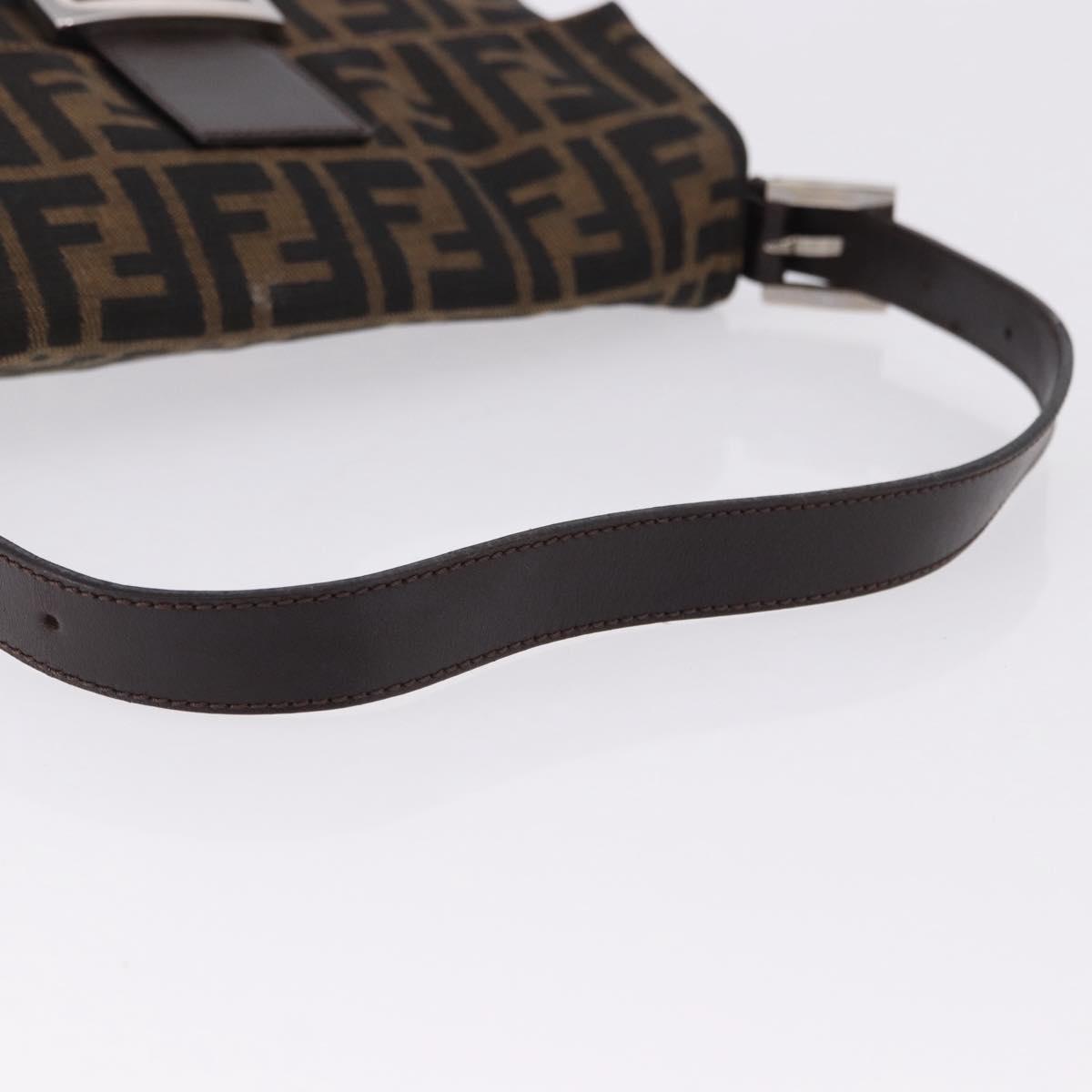 FENDI Zucca Canvas Baguette Bag Marrone Argento Originale | Mamma Baguette