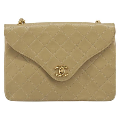 CHANEL Matelasse Chain Bag Beige Originale | Borsa a Catena Oro