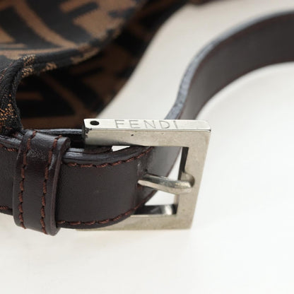 FENDI Zucca Canvas Baguette Bag Marrone Nero Originale | Mamma Baguette