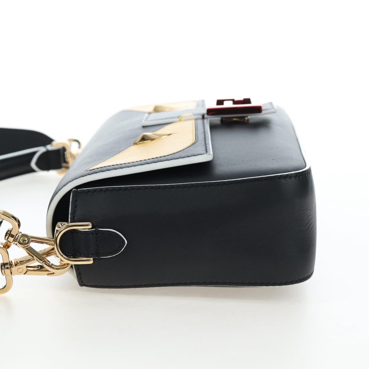 FENDI Bugs Monster Baguette Bag Pelle Nera Originale | Borsa a Tracolla 8BR600