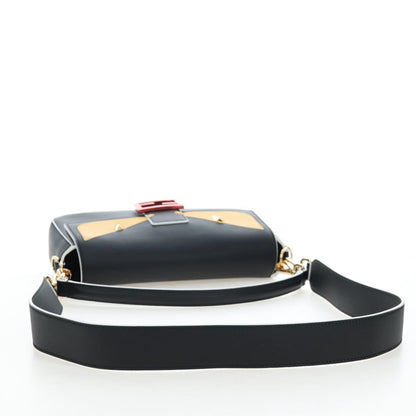 FENDI Bugs Monster Baguette Bag Pelle Nera Originale | Borsa a Tracolla 8BR600
