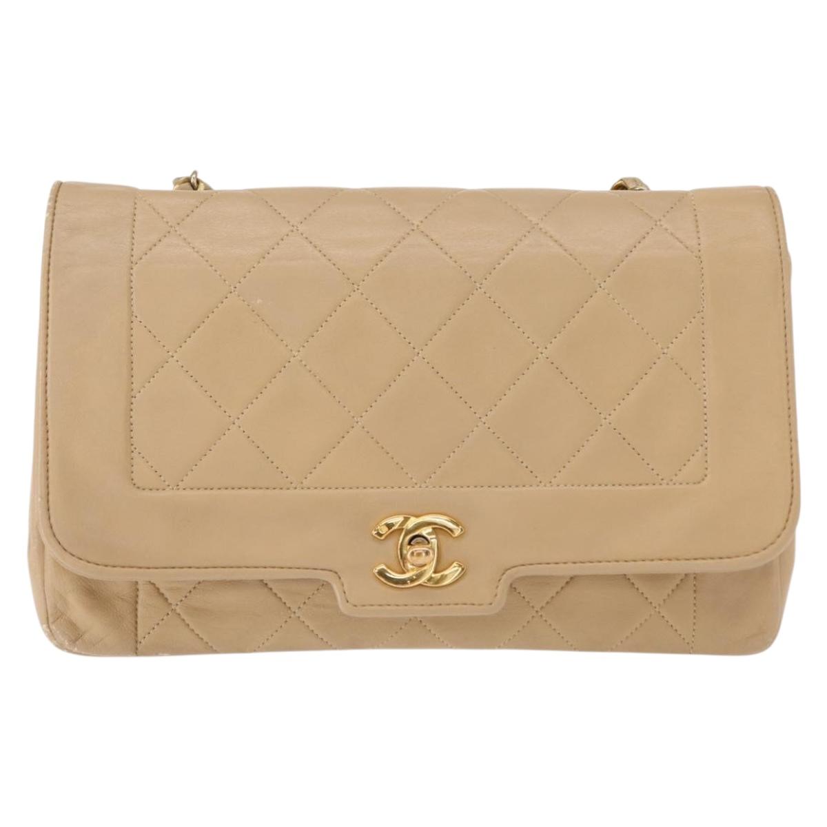 CHANEL Matelasse Chain Bag Beige Originale | Borsa a Catena Oro
