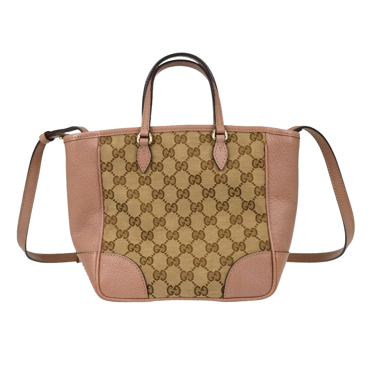 Borsa Gucci Bree Small Tote Vintage in Tela GG Rosa Bicolore – foto 2