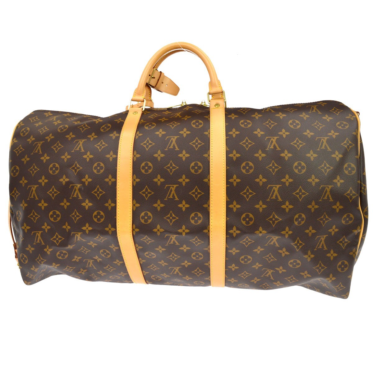 Borsa Louis Vuitton Keepall Bandoulière 60 Vintage da Viaggio in Tela Monogram – foto 2