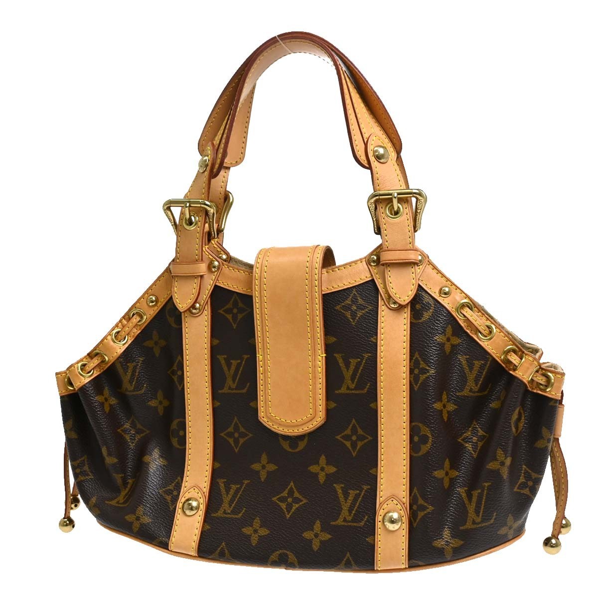Borsa Louis Vuitton Theda PM Vintage in Tela Monogram e Pelle Marrone – foto 2