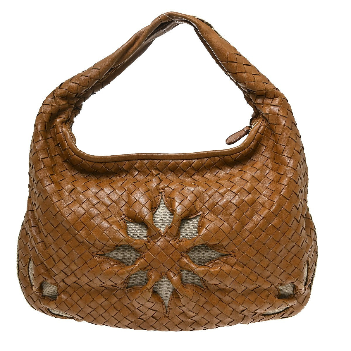 Bottega Veneta Hobo Intrecciato in Pelle Marrone Vintage – foto 1