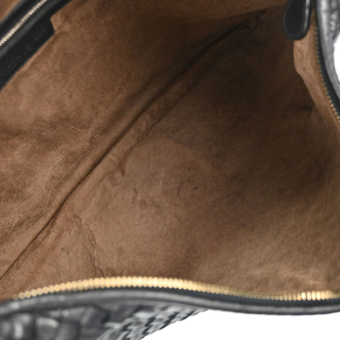 Bottega Veneta Hobo Intrecciato in Pelle Nera Vintage