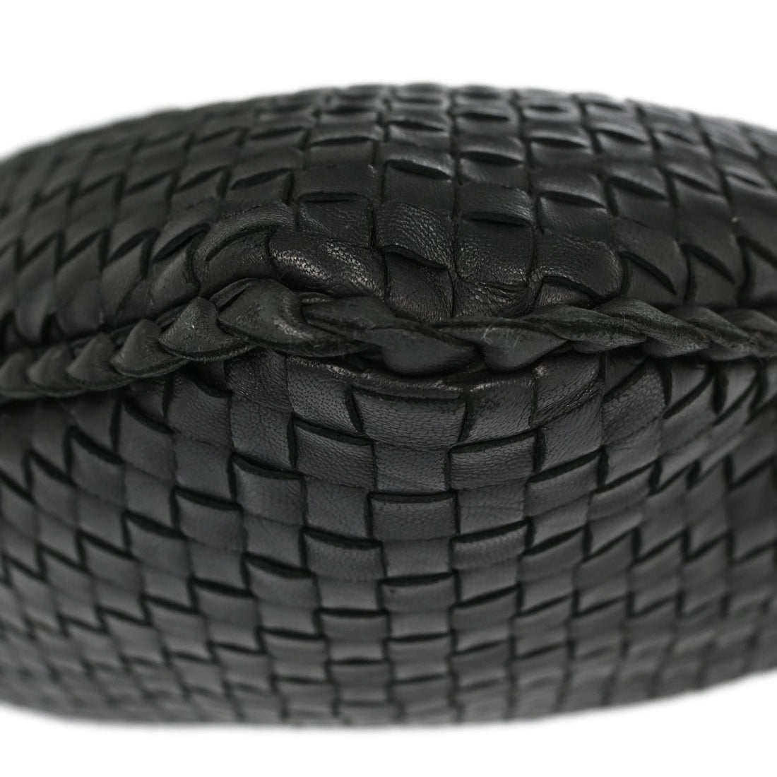 Bottega Veneta Hobo Intrecciato in Pelle Nera Vintage