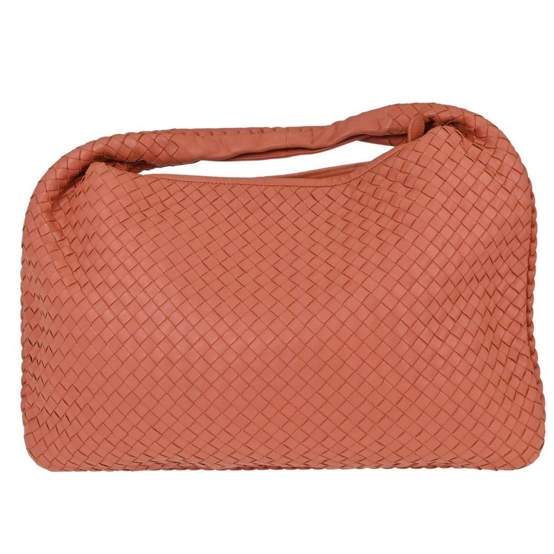Bottega Veneta Hobo Intrecciato in Pelle di Agnello Intrecciato Rosa Vintage