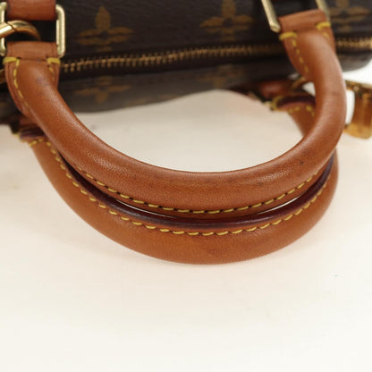 Louis Vuitton Mini Speedy Monogram Canvas Handbag Authentic bs35730V - photo 7