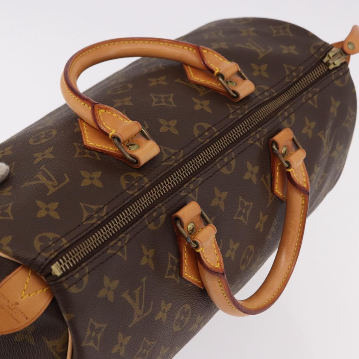 Louis Vuitton Speedy 35 Vintage Monogram Canvas Handbag Authentic bs36112A - photo 6