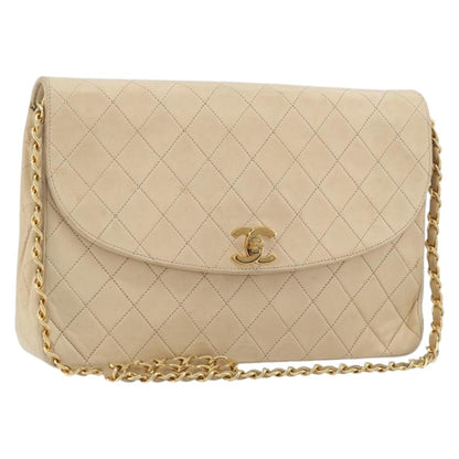 CHANEL Matelasse Chain Bag Beige Originale | Borsa a Catena Oro