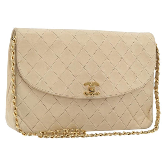 CHANEL Matelasse Chain Bag Beige Originale | Borsa a Catena Oro