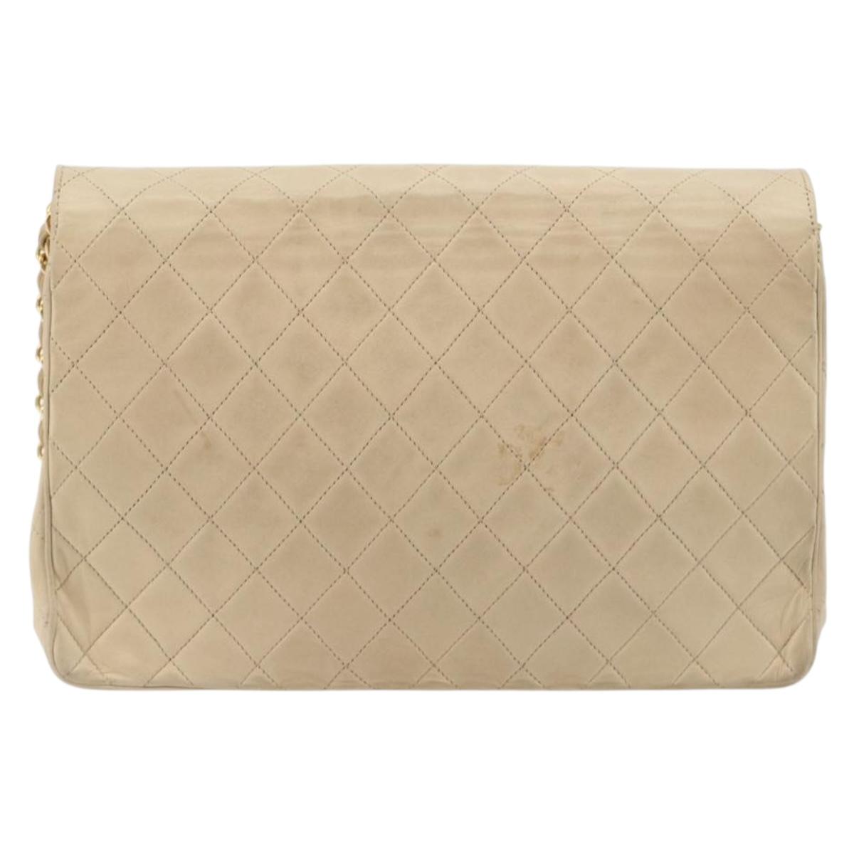 CHANEL Matelasse Chain Bag Beige Originale | Borsa a Catena Oro