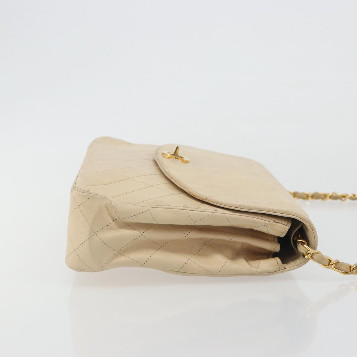 CHANEL Matelasse Chain Bag Beige Originale | Borsa a Catena Oro