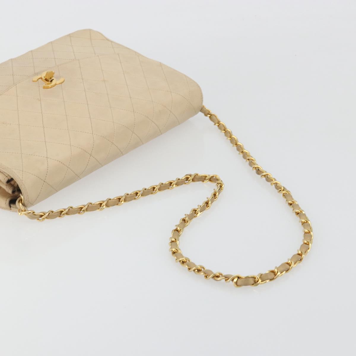 CHANEL Matelasse Chain Bag Beige Originale | Borsa a Catena Oro