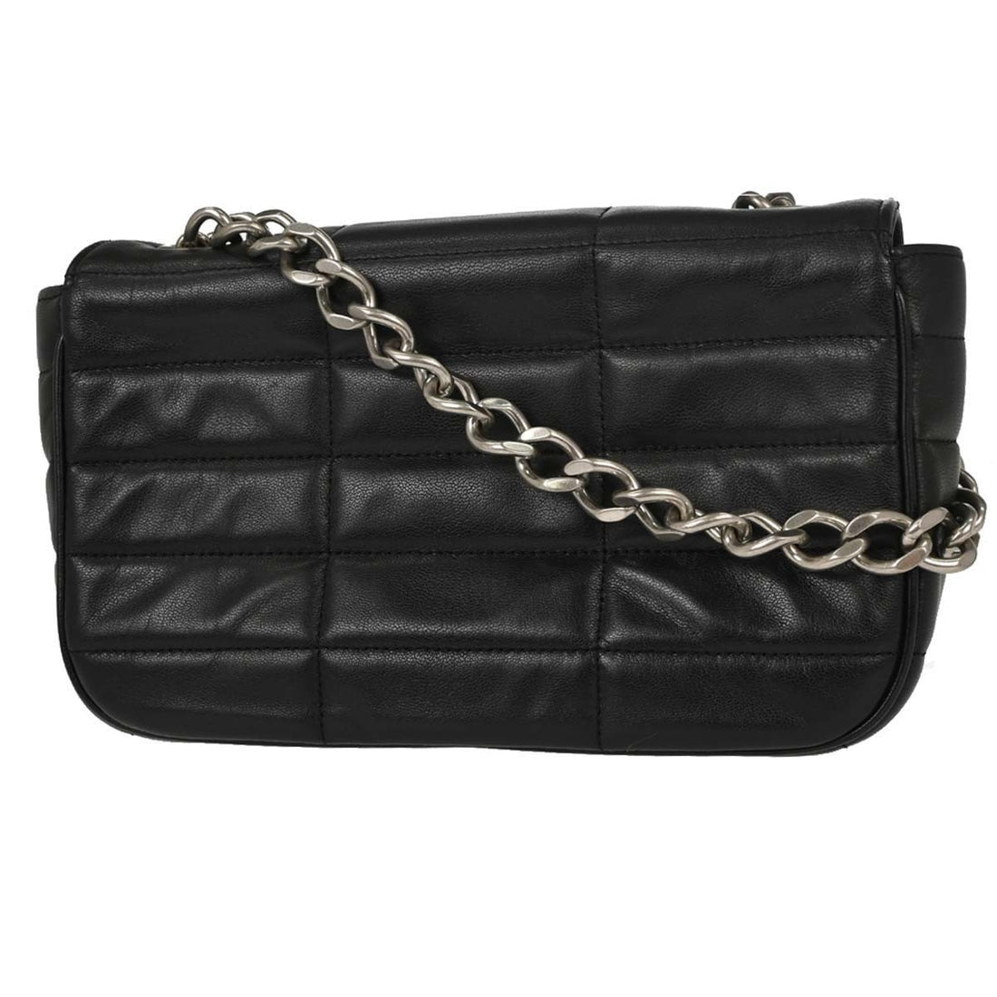 Celine Black Leather Shoulder Bag Vintage