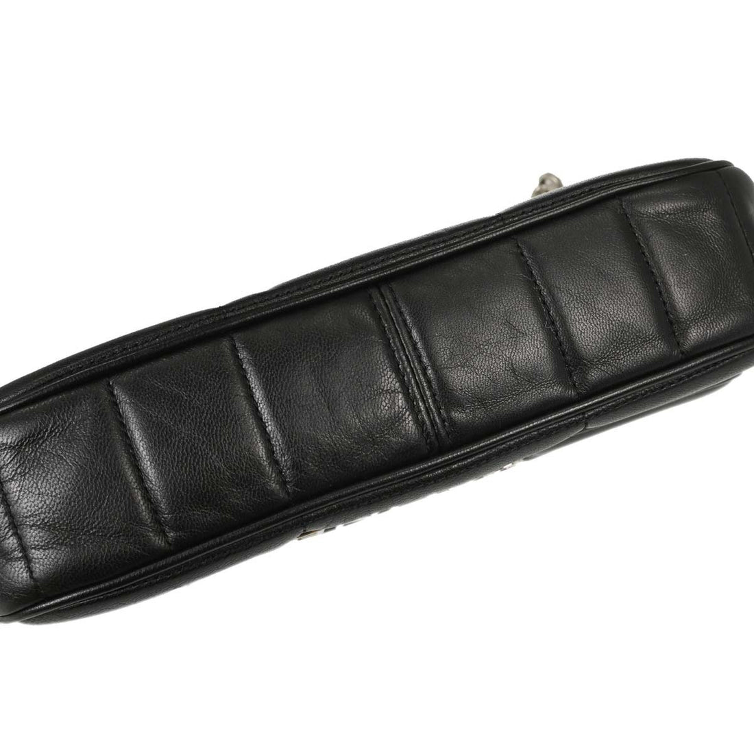 Celine Black Leather Shoulder Bag Vintage