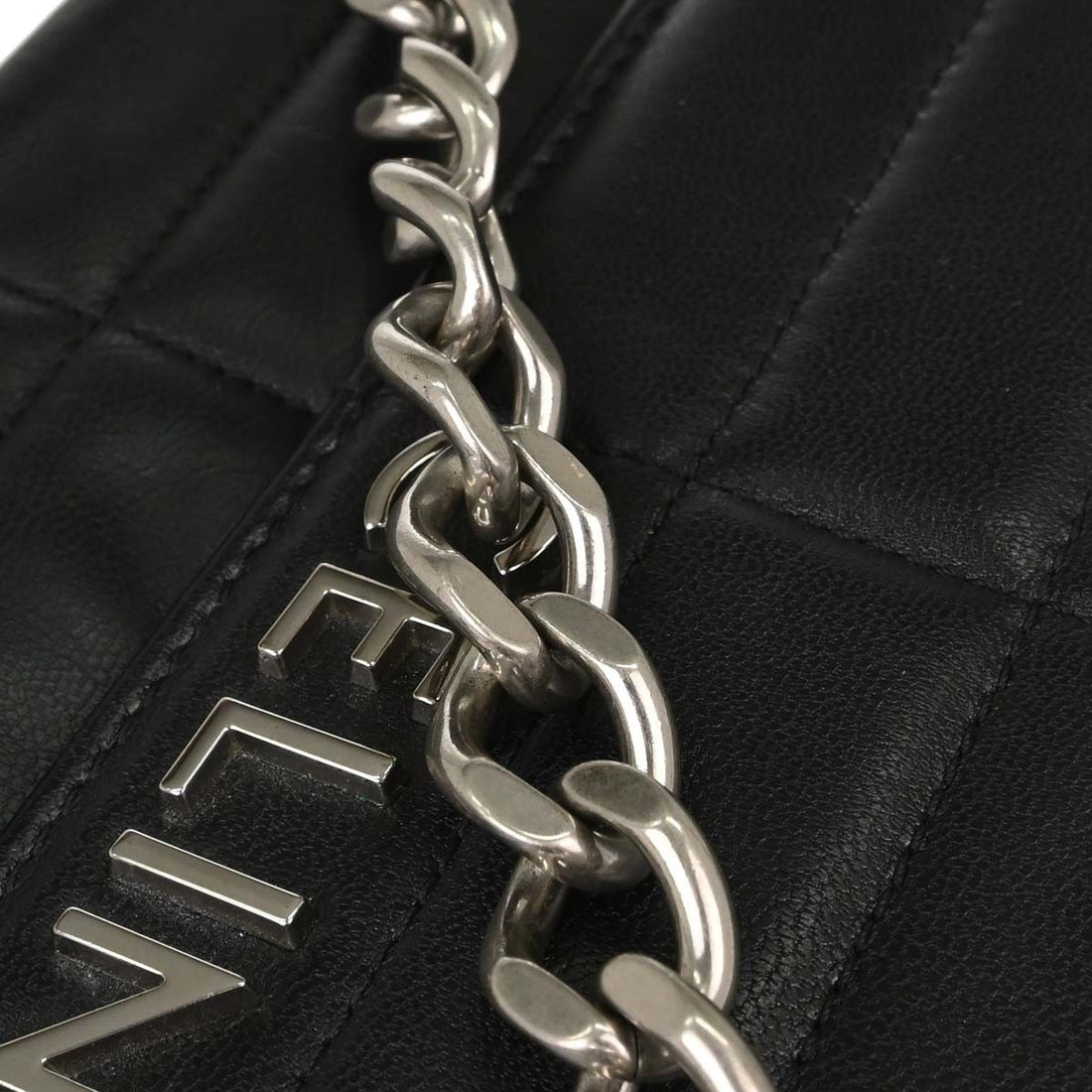 Celine Black Leather Shoulder Bag Vintage