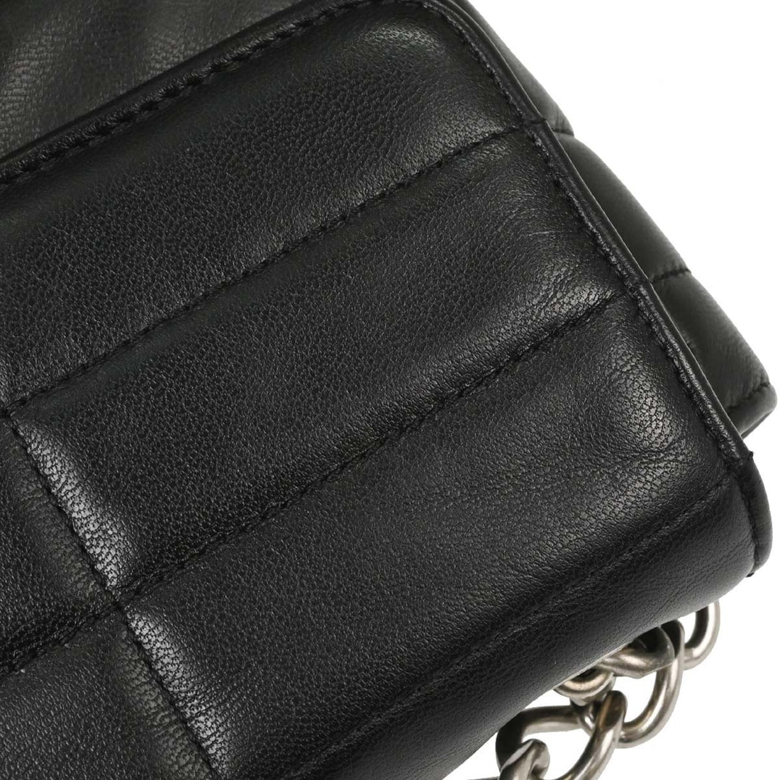 Celine Black Leather Shoulder Bag Vintage