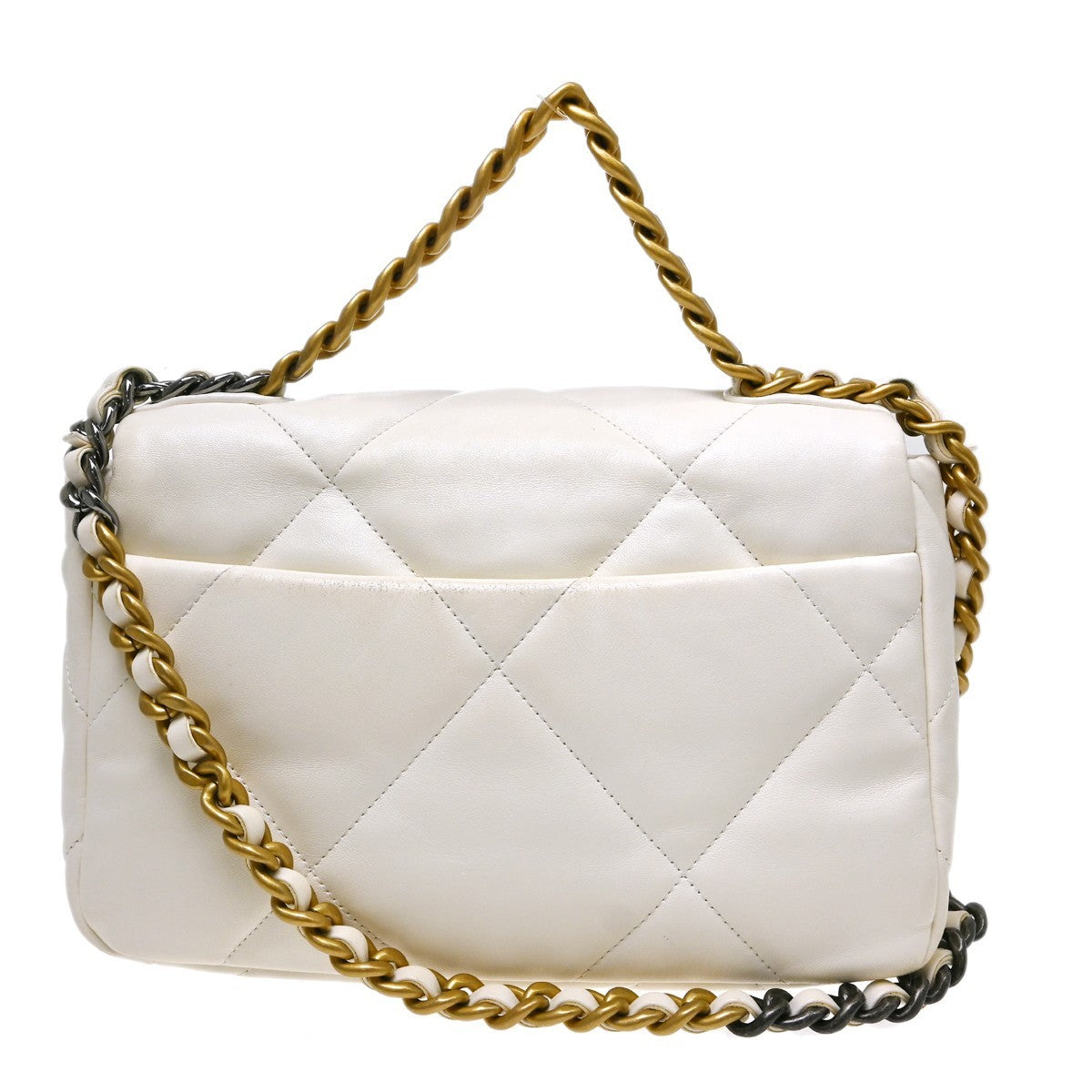 Chanel 19 in Pelle Beige Vintage – foto 2