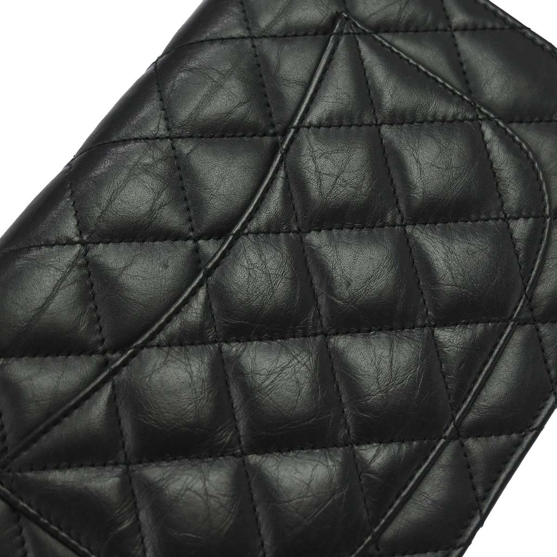 Chanel 2.55 Reissue WOC in Pelle di Vitello Invecchiata Nero Vintage