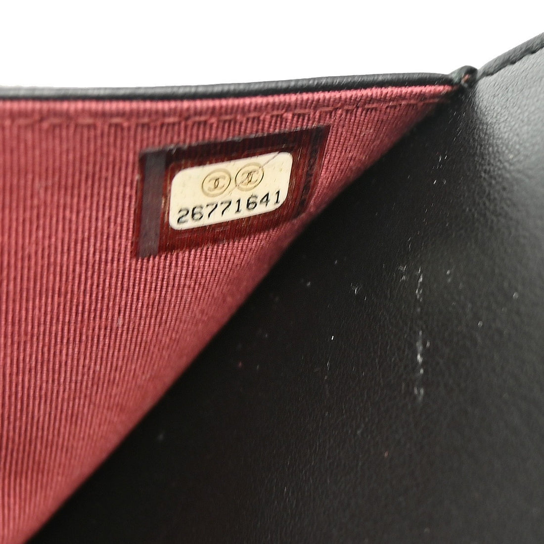 Chanel Black Calfskin Tweed WOC Wallet on Chain Shoulder Bag Vintage
