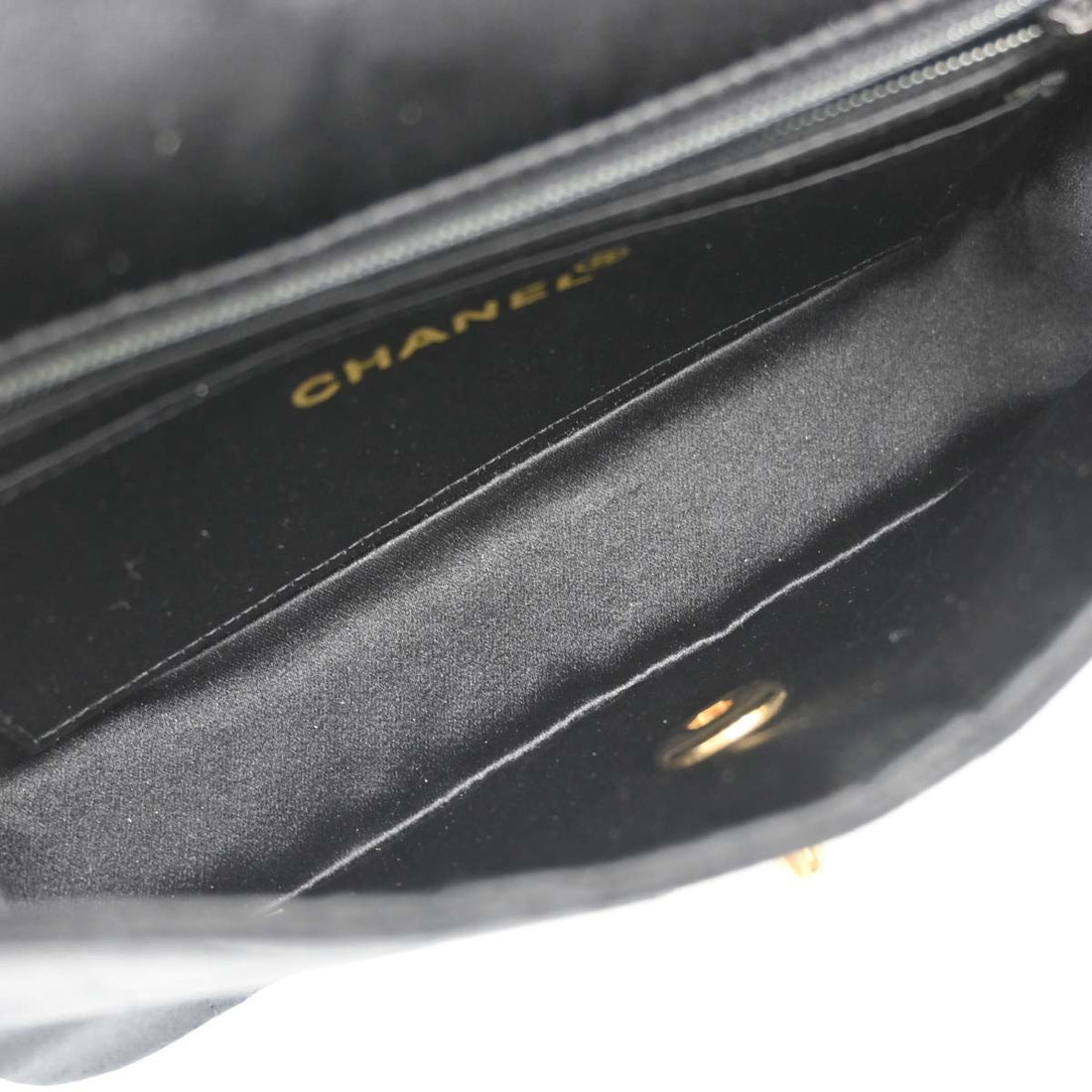 Chanel Black Satin Diana Shoulder Bag Vintage
