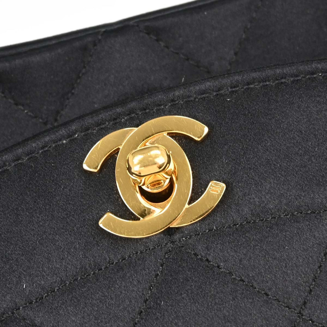 Chanel Black Satin Diana Shoulder Bag Vintage