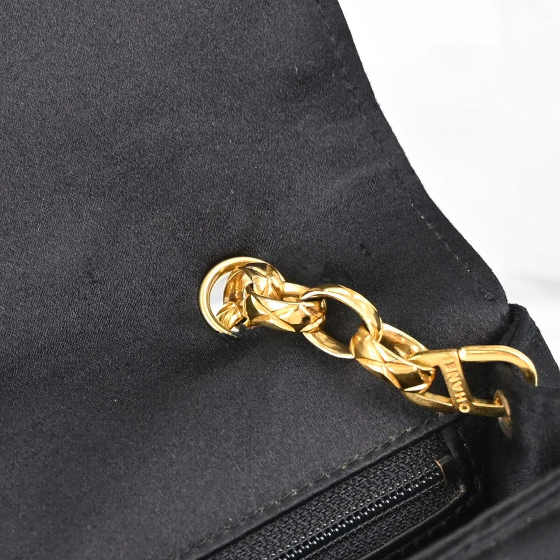 Chanel Black Satin Diana Shoulder Bag Vintage