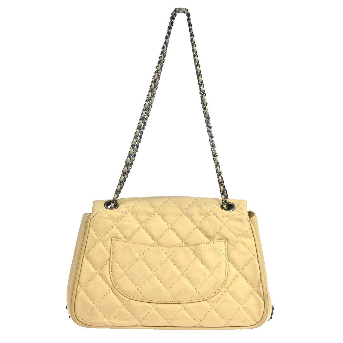 Chanel Borsa a Catena in Pelle Caviar Beige Vintage