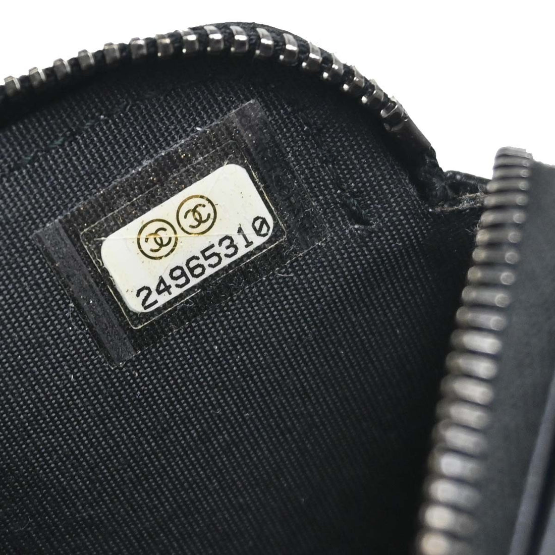 Chanel Boy Double Zip Clutch in Pelle di Vitello Nero Vintage
