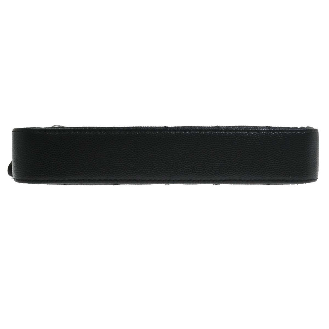 Chanel Boy Double Zip Clutch in Pelle di Vitello Nero Vintage