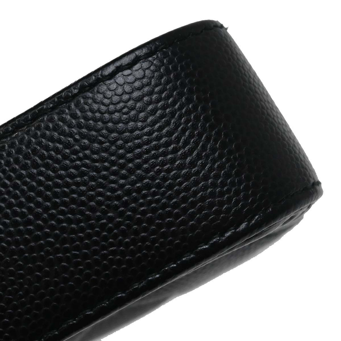 Chanel Boy Double Zip Clutch in Pelle di Vitello Nero Vintage