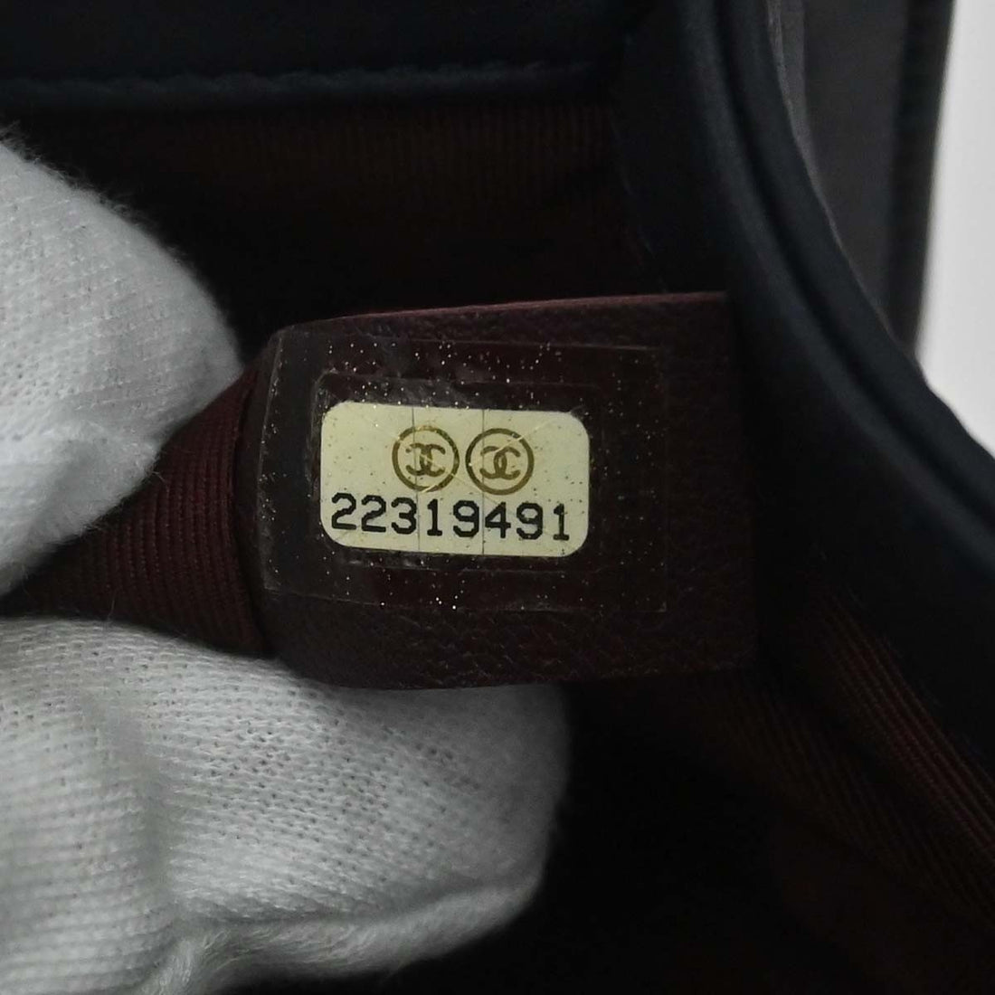 Chanel Boy Medium a Spalla in Pelle di Vitello Nera e Blu Vintage