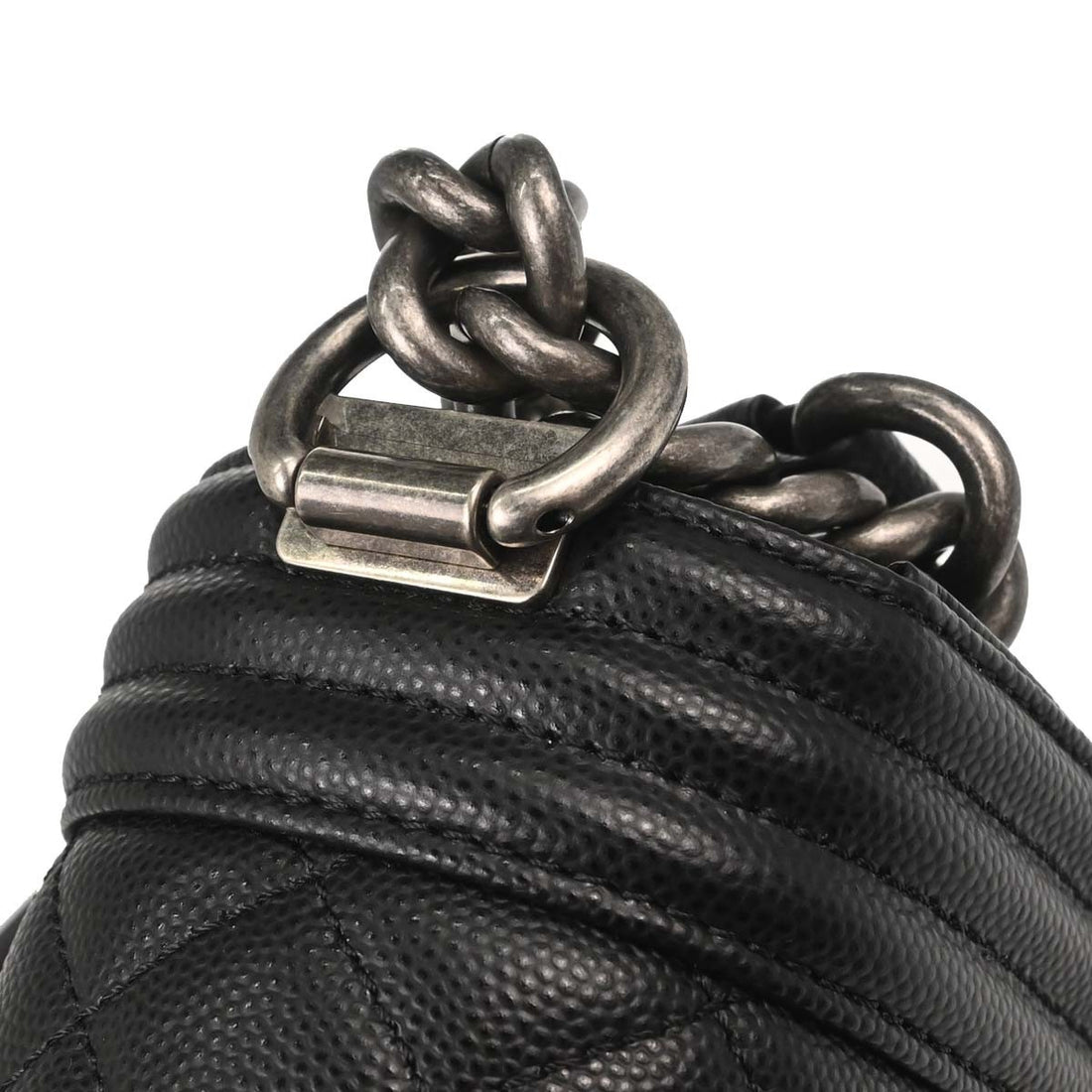 Chanel Boy Small a Spalla in Pelle di Vitello Nera Vintage