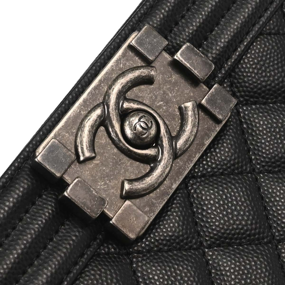 Chanel Boy Small a Spalla in Pelle di Vitello Nera Vintage