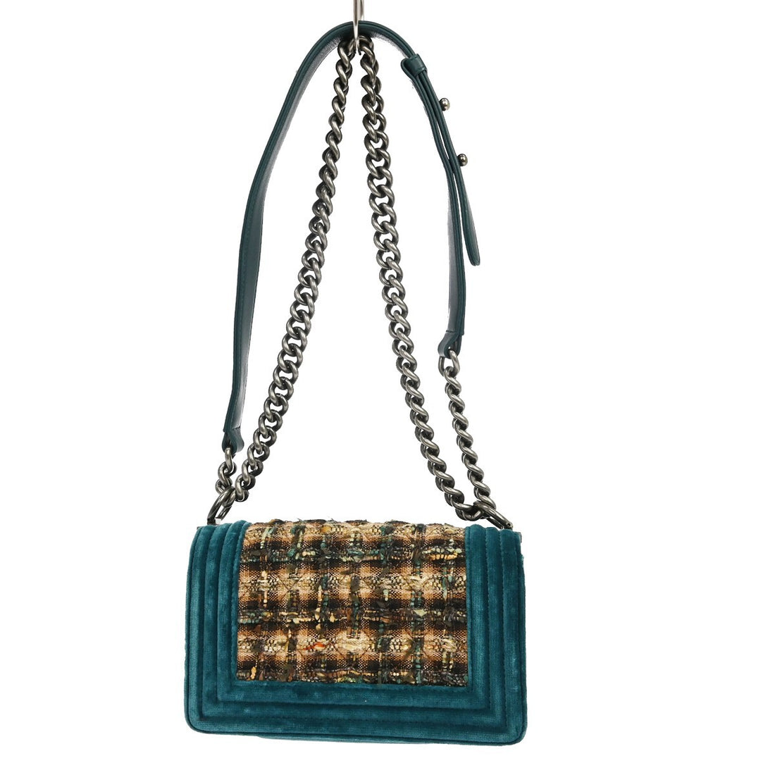 Chanel Boy Small in Tweed Verde Vintage