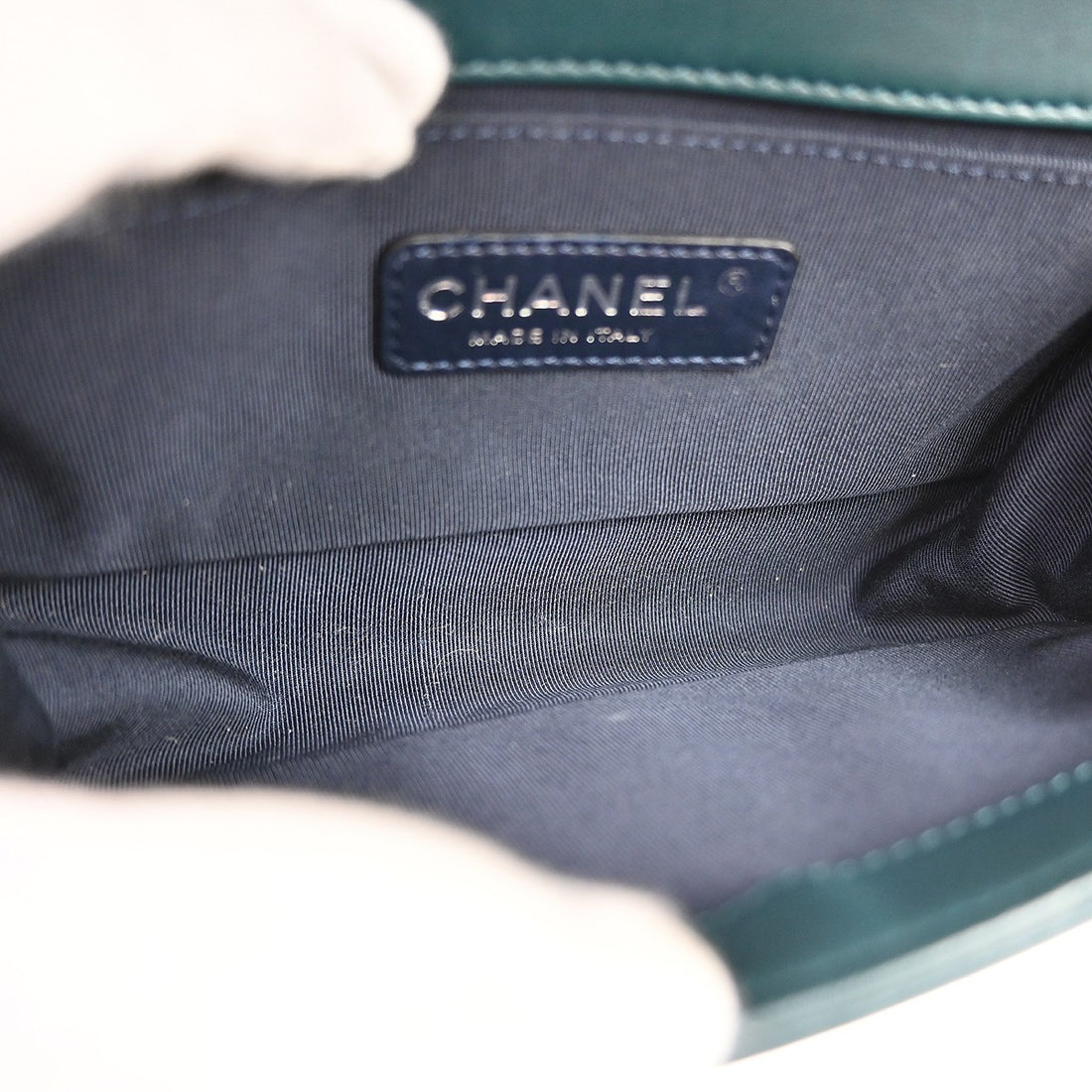 Chanel Boy Small in Tweed Verde Vintage