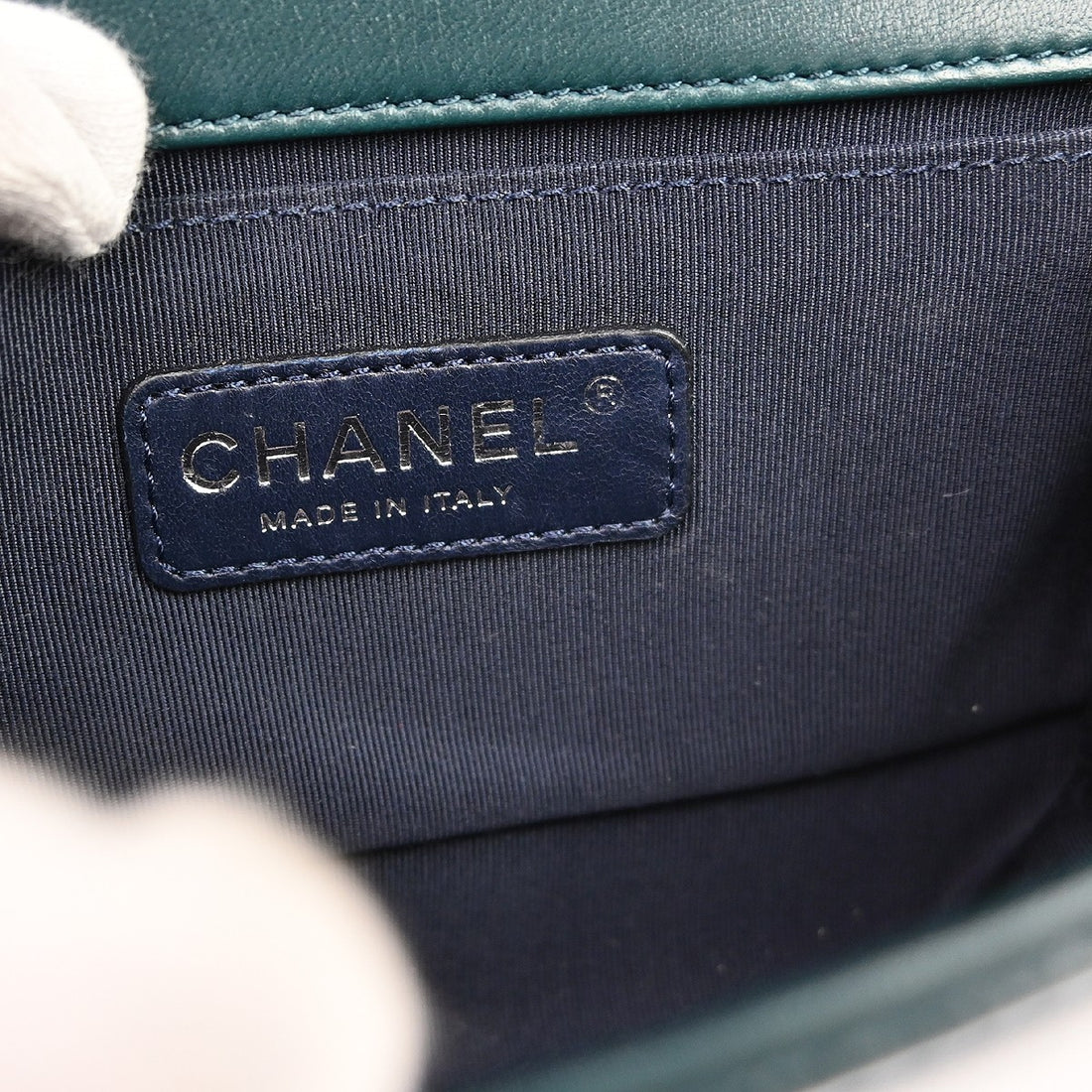 Chanel Boy Small in Tweed Verde Vintage