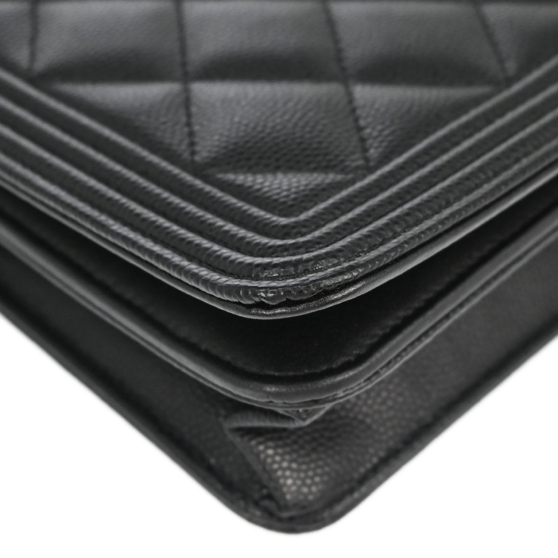 Chanel Boy Wallet on Chain in Pelle di Vitello Nera Vintage