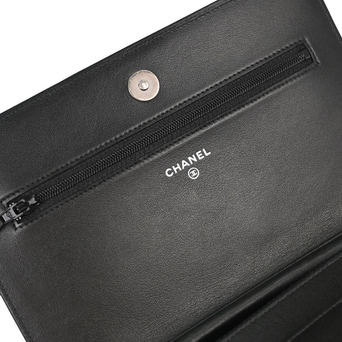 Chanel Boy Wallet on Chain in Pelle di Vitello Nera Vintage
